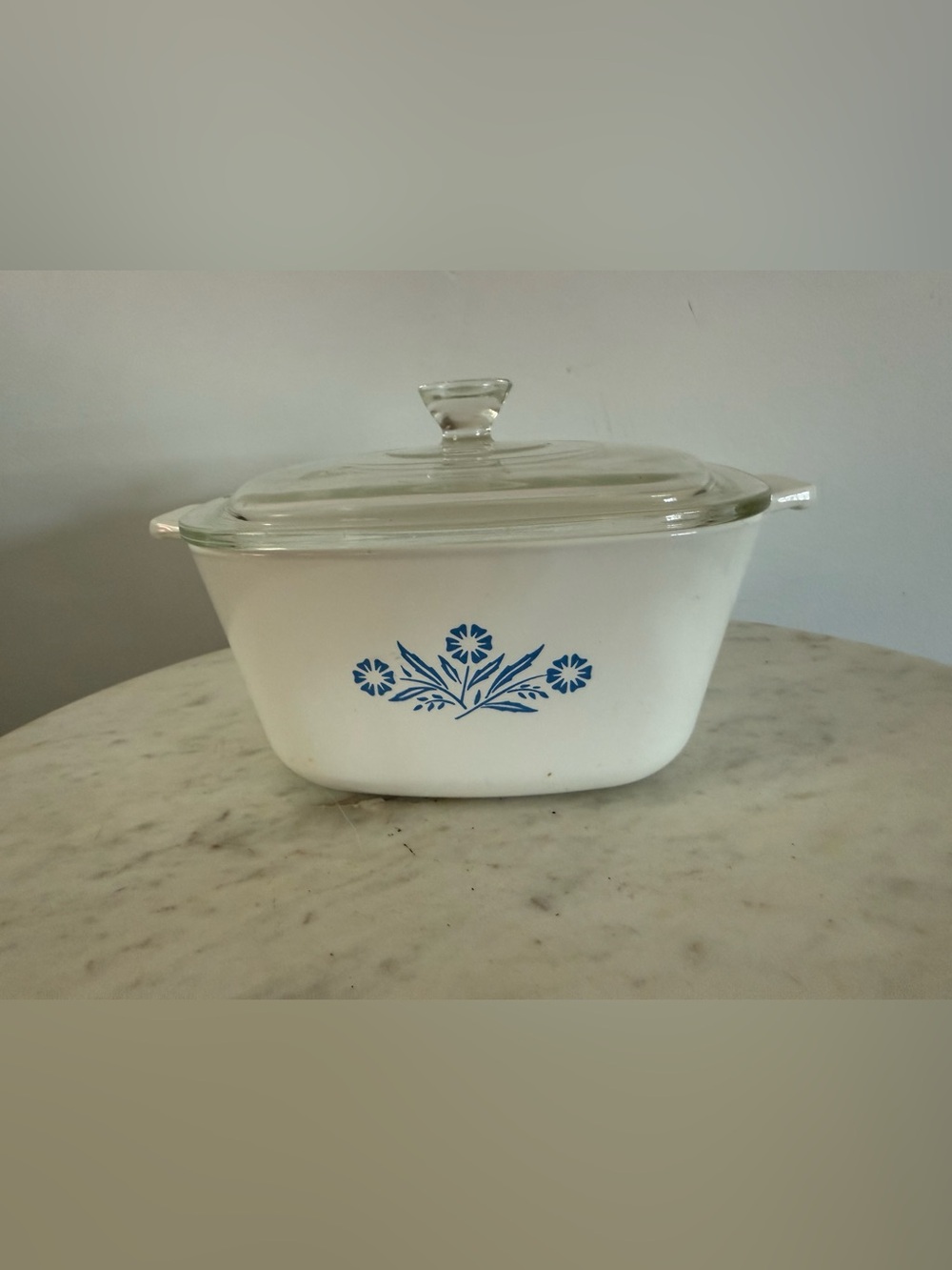 Corning Ware Cornflower Blue P-1 3/4-B Casserole 9” Long, 7” Wide, 4” Deep W/Lid